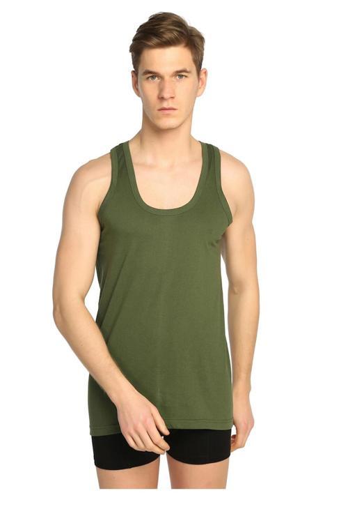 12li Erkek Penye Pamuklu Klasik Askılı Düz Renkli Atlet