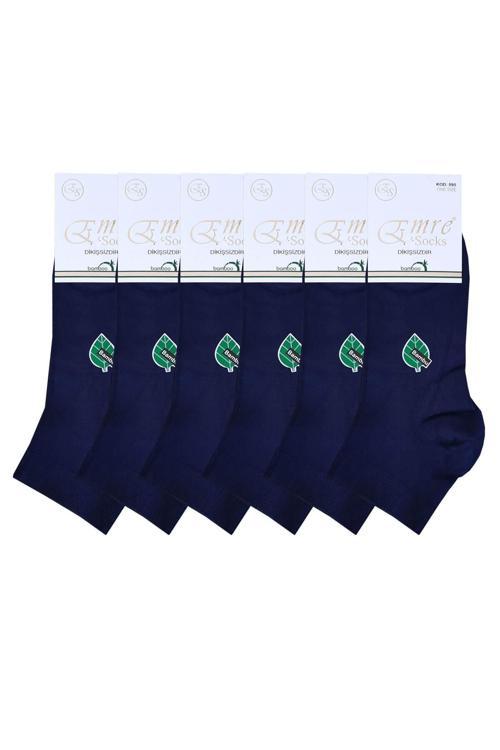 6lı Erkek Bambu Kısa Patik Çorap Yumuşak Dikişsiz Rahat