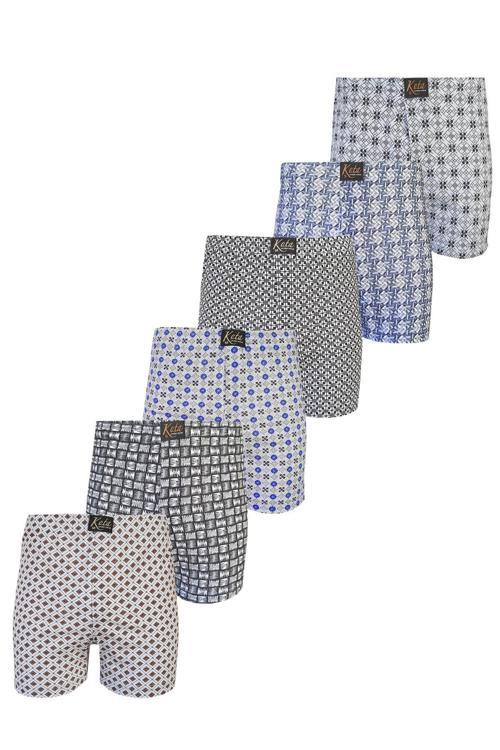 6lı Erkek Empirme Boxer Rahat Penye Pamuklu İç Çamaşırı