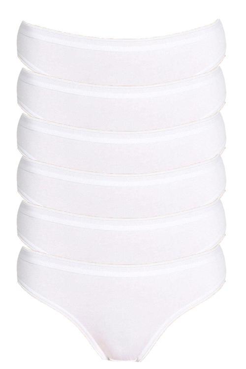 6lı Kadın %100 Pamuklu Bikini Külot İç Çamaşırı