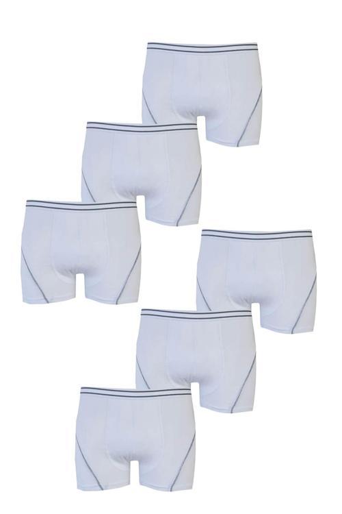 6lı Erkek Çocuk Likralı Pamuklu Boxer Kaliteli İç Çamaşır