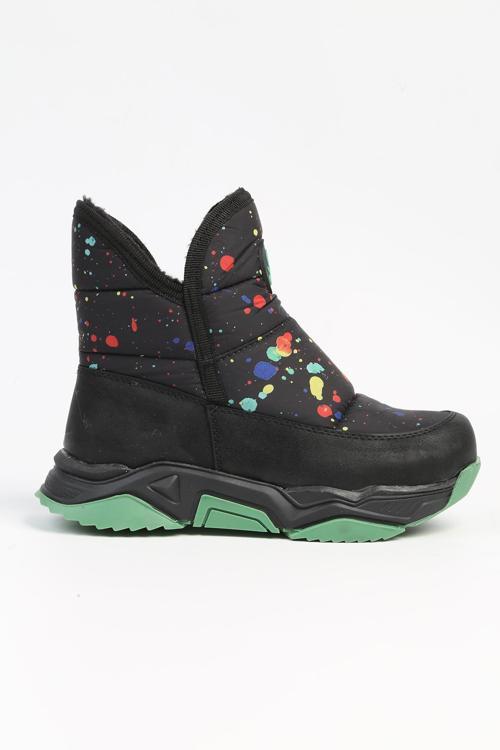 ® | BN-50046 - 3256 Siyah Yesil -Çocuk Bot