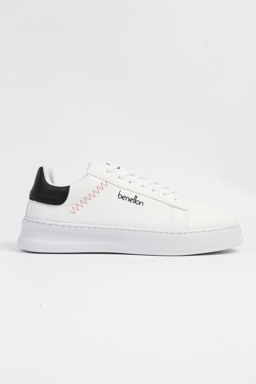 ® | BN-31203 - 3379 Beyaz Siyah - Erkek Spor Ayakkabı