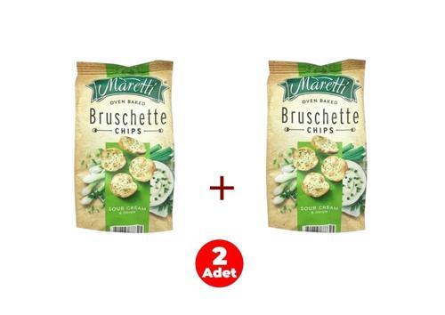 Bruschette Sour Cream & Onion - Ekşi Krema & Soğan Aromalı Ekmek Cips 70 g (2 ADET)