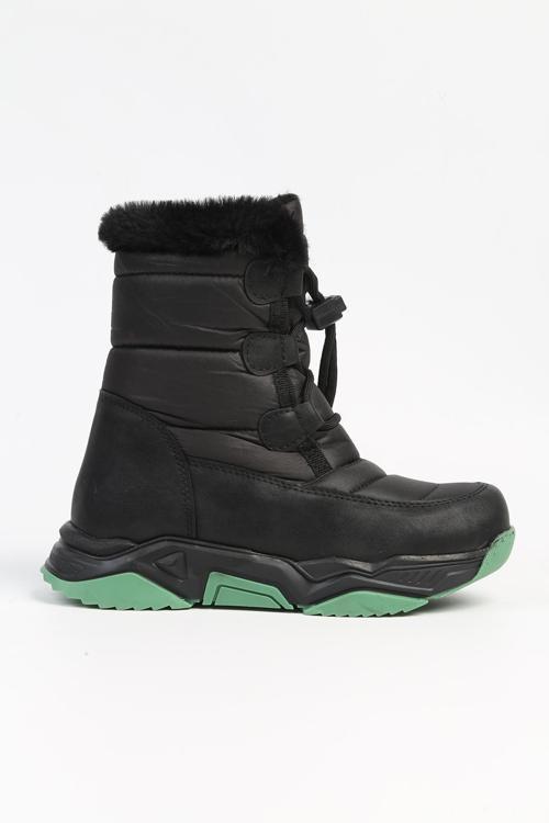 ® | BN-50047 - 3256 Siyah Yesil - Çocuk Bot