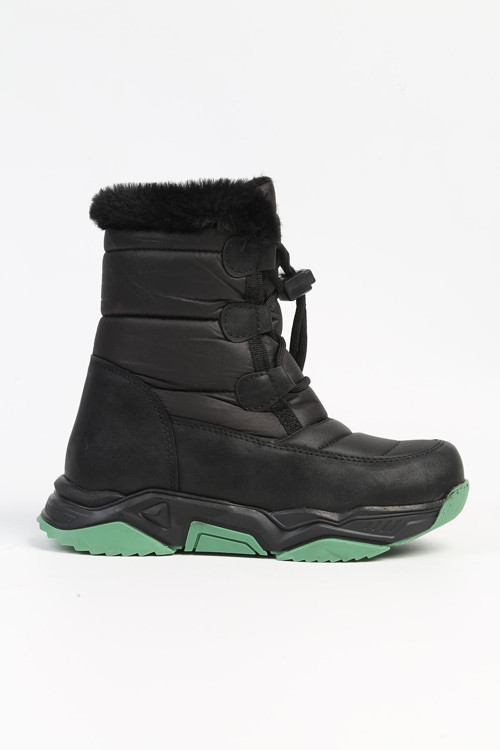 ® | BN-50047 - 3256 Siyah Yesil - Çocuk Bot