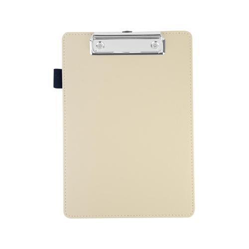 Sekreterlik,A5 Küçük Boy,Kapaksız,A5 Clipboard Vegan Suni Deri,17,5x24,5 cm.,Bej