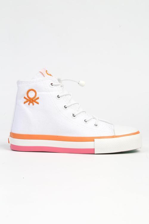 ® | BN-90193 - 3394 Beyaz Turuncu - Çocuk Spor Ayakkabı