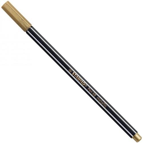 Pen 68 Keçe Uçlu Boya Kalemi Metalik Altın 68/810 (10 Lu Paket)