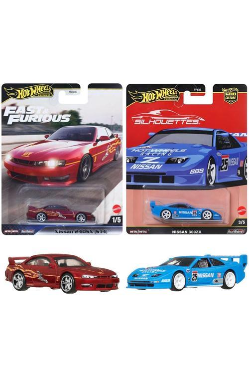 Premium Porsche Set - Nissan 240SX (S14) & Nissan 300ZX (1/64)
