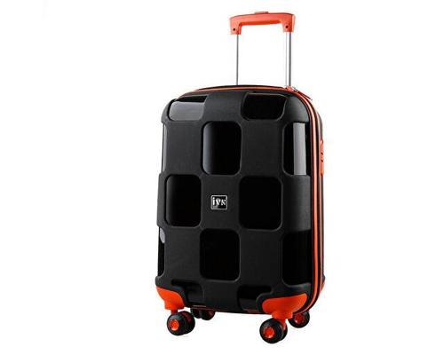 Siyah Turuncu Valiz Buyuk Boy Büyük Boy Seyahat Çantası PP4040-880-L Siyah