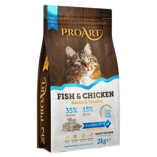 Süper Premium Balık Etli Ve Tavuklu Yetişkin Kedi Maması 2 Kg
