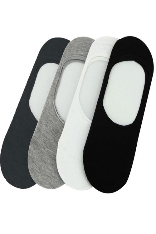 Erkek Dikişsiz Kaymaz Babet Çorap 6 lı Paket Asorti