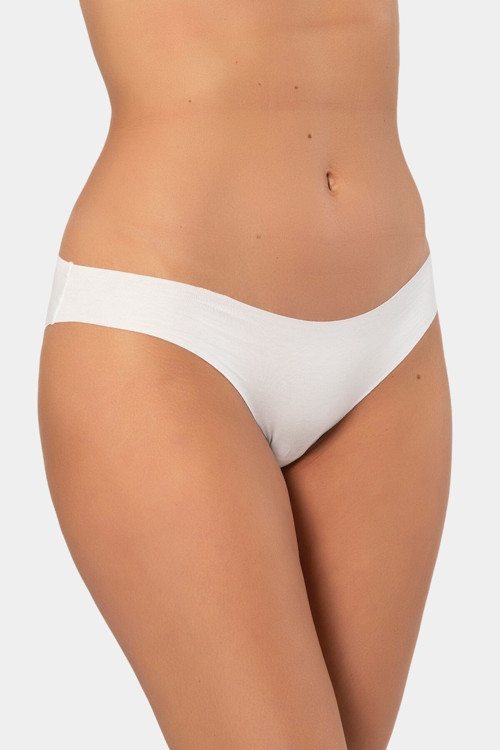 Kadın Lazer Kesim Pamuklu Bikini Külot 907/Beyaz