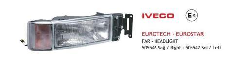 Far Komple Sağ Iveco Euro Tech E4 E-Belgeli AYF.505546