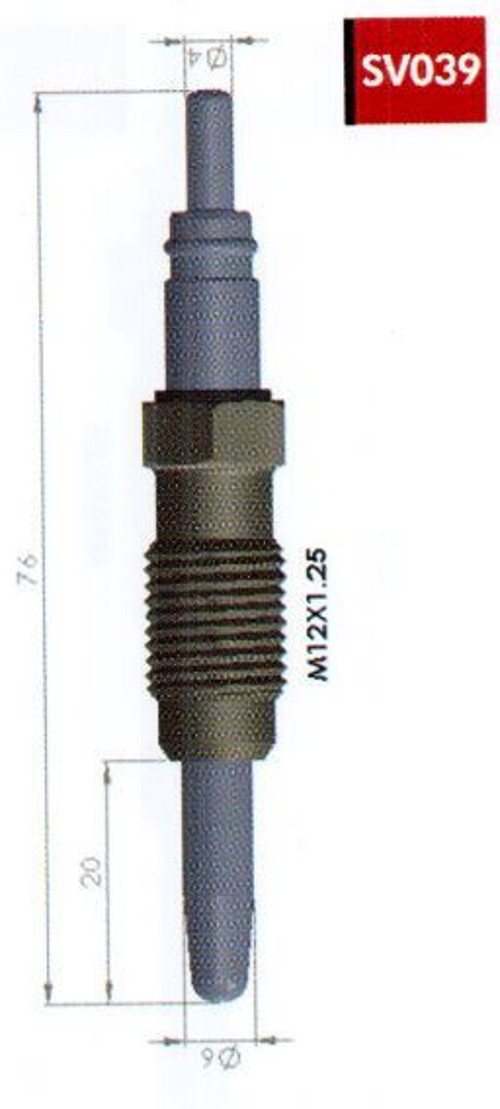 Kızdırma Bujisi 11V Fıat Doblo-Palıo-Punto-Strada 1.9 D SV.039