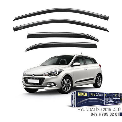 Nıken Hyundaı I20 2015- Kromlu Cam Rüzgarlığı 4Lü NKN-047HY050201