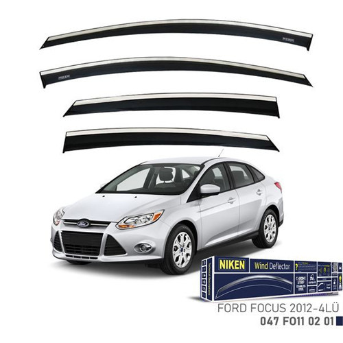 Nıken Ford Focus 2012- Kromlu Cam Rüzgarlığı 4Lü NKN-047FO110201