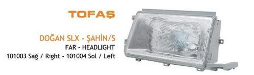 Far Fıat 93-> Doğan Slx Sol AYF.101004
