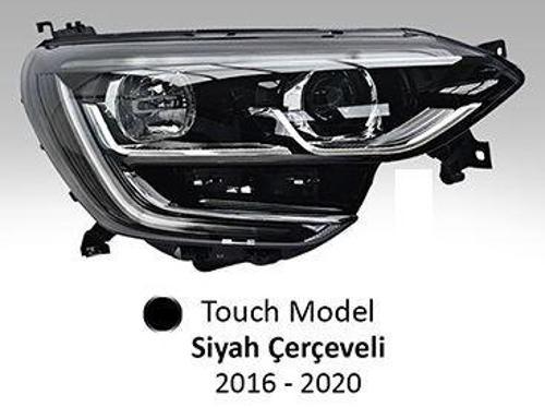 Far Motorlu Sağ Renault Megane Iv 2017- Touch Model Siyah Çerçeveli AYF.202332