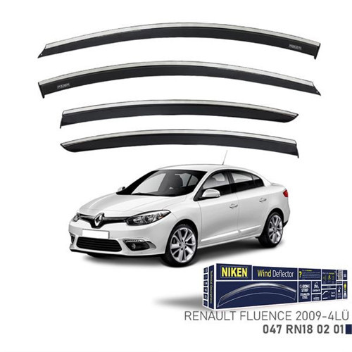 Nıken Renault Fluence 2009 -Kromlu Cam Rüz 4Lü NKN-047RN180201