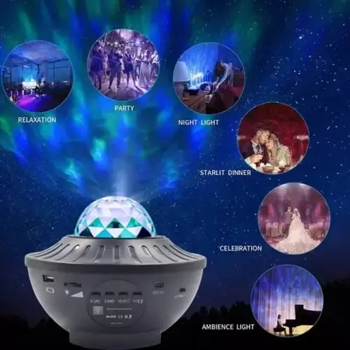 Müzikli, Bluetooth Bağlantılı, Işık Küresi (2818)