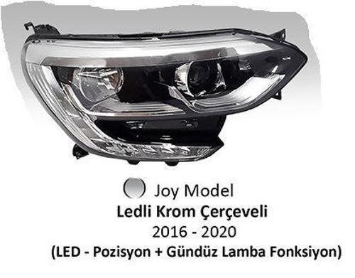 Far Manuel Sol Renault Megane Iv 2017- Joy Model Ledli Krom Çerçeveli         AYF.202327
