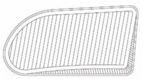 Sis Lamba Camı Sol Renault R19 (1992 >) AYF.C11213