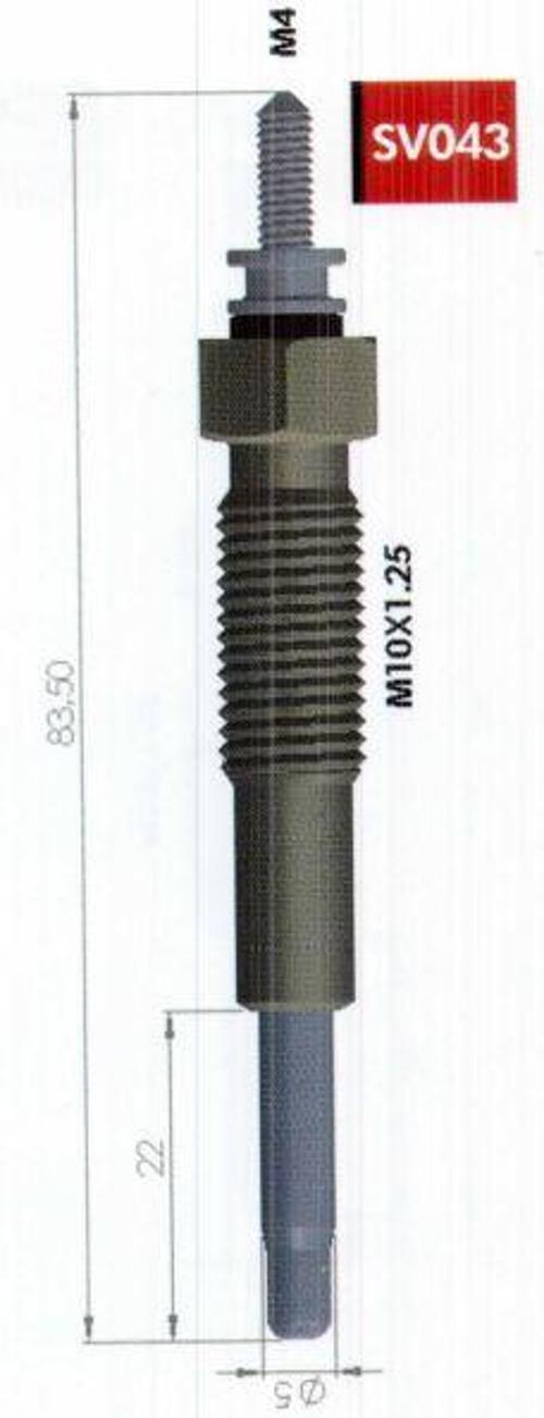 Kızdırma Bujisi 11V Ford Mazda B2500 626 Ym Ranger 2.5D-Td 4X4 Kıa Besta Bongo Pregıo 2.7D SV.043