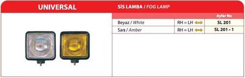 Sis Lambası Halojen Sarı AYF.SL201-1