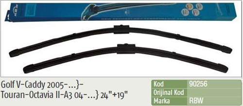 Silecek Süpürgesi (Muz) Vw Caddy(07-)-Golf V-Vı Vw Jetta Iıı(05-)-Passat 05- (600 - 480 Mm) INW018061