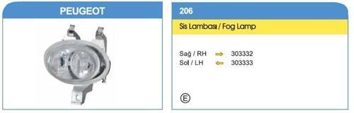 Sis Lamba Peugeot 206 Sol 1998-2005 AYF.303333