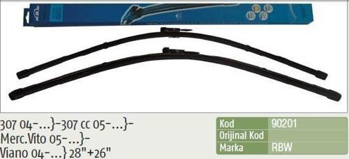 Silecek Süpürgesi (Muz) Peugeot 307-Mercedes Vıto-Vıano (700 - 650 Mm) INW018057