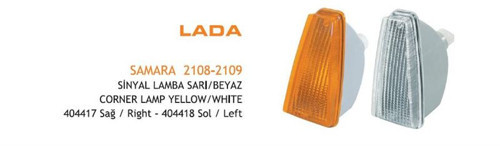 Sinyal Lambası Sarı Sol Lada Samara 2108-2109 AYF.404418