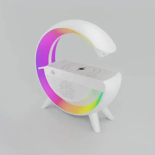 Kablosuz, Usb Bağlantılı, Ekstra Uzun Pil Ömürlü, 7 Renk Seçenekli Ambiyans Işığı,Telefon Şarj Standı BT2301 (2818)