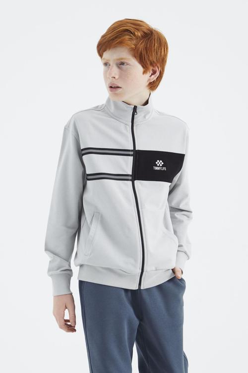 Taş Dik Yaka Erkek Çocuk Sweatshirt - 11183