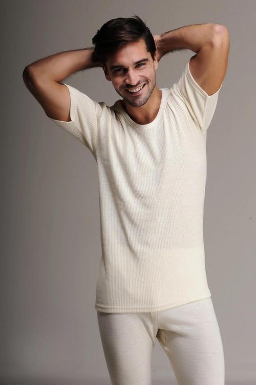 Erkek %100 Yün Kısa Kollu Atlet Fanila İçlik 1000E - 1 Adet