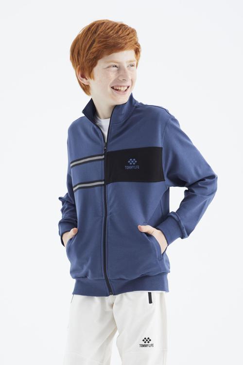 Parlament Dik Yaka Erkek Çocuk Sweatshirt - 11183