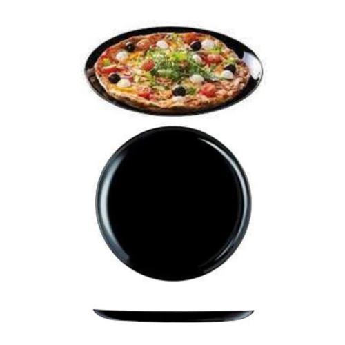 Siyah Arcopal Opal Cam 32 cm Pizza Tabağı Fırında kullanılır