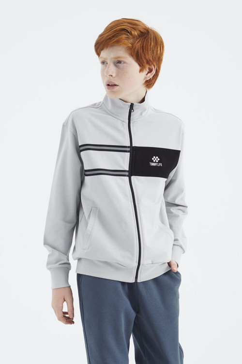 Taş Dik Yaka Erkek Çocuk Sweatshirt - 11183
