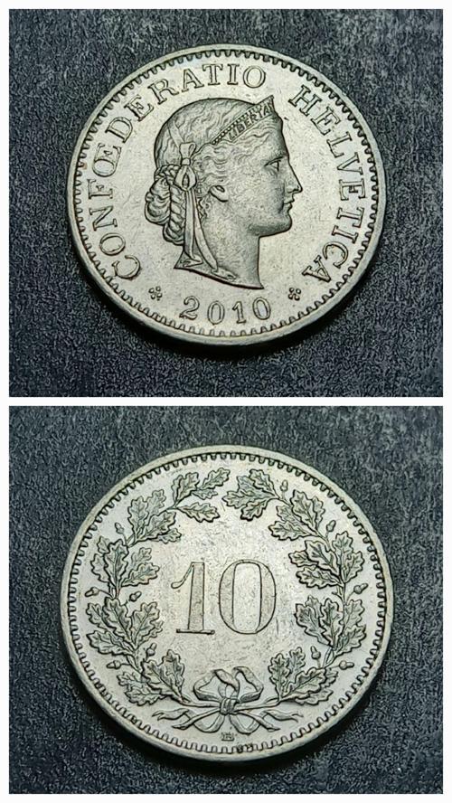 Escoines 3996368de3c7e352ac 2010 İsviçre B 10Rappen ÇİL Para