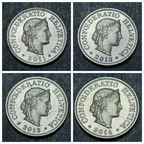 Escoines 3996368de3c817b43e 2011/2012/2013/2014 İsviçre 10Rappen B ÇA/ÇİL Para