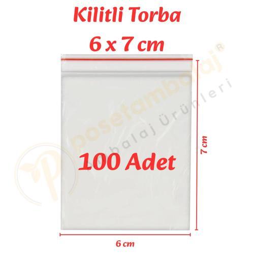 6x7 cm. Kilitli Torba (100 Adet)