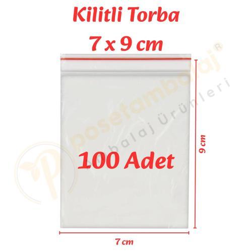 7x9 cm. Kilitli Torba (100 Adet)