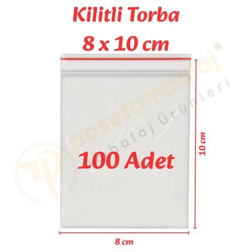8x10 cm. Kilitli Torba (100 Adet)