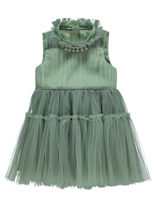 Piliseli 2-5 Yaş Abiye - Yeşil3-4 Yaş