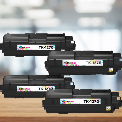 Kyocera 1T0C140NL0 TK-1270 Muadil Siyah Toner | 4'lü Avantaj Paket /ECOSYSMA4000x / ECOSYSMA4000fx / ECOSYSMA4000wifx