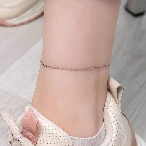 925 Ayar Gümüş Zincir Desenli Halhal (BC-AF4333)