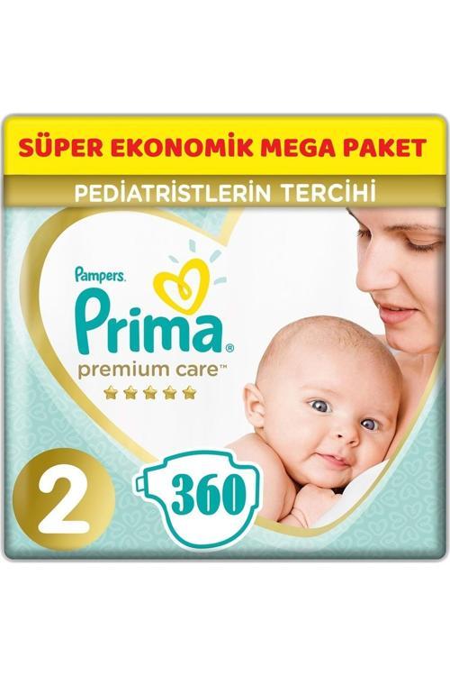 Premium Care Bebek Bezi Beden:2 (4-8KG) Mini 360 Adet Süper Ekonomik Mega Pk
