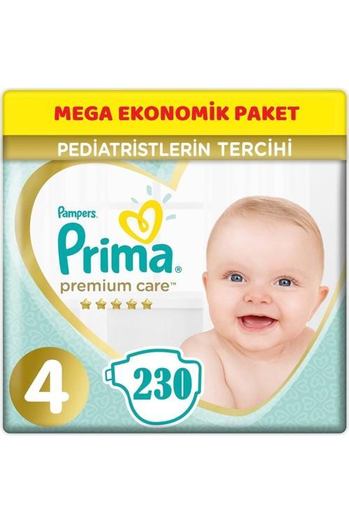 Premium Care Bebek Bezi Beden:4 (9-14KG) Maxi 230 Adet Mega Ekonomik Pk